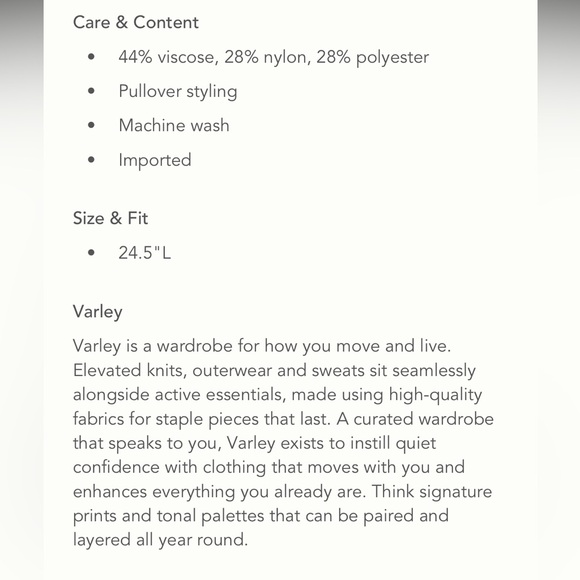 NWT Varley Mayfair Mock-Neck Sweater S - Picture 12 of 12